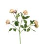 Decorative flower branch rose SHANZHA, pink-cream, 70 cm, Ø 6.5–7 cm