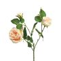 Plastic rose branch SHIYUN, cream-pink, 60 cm, Ø 3.5–8.5 cm