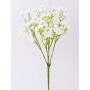 Fabric gypsophila bush CECILIA, white stem, 12"/30cm, Ø0.4"/1cm