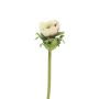 Decorative anemone flower BOYANG, cream-violet, 14"/35cm, Ø2.4"/6cm