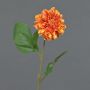 Artificial dahlia WANRU, orange, 50 cm, Ø9 cm