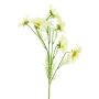 Plastic YUNIAN marigold branch, cream, 75cm