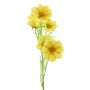 Plastic branch of cosmos YUNIAN, yellow, 75cm
