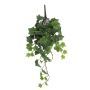 LANSHUO artificial ivy hanging plant on a stake, green, 45cm