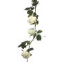 Rose Decorative Flower Garland KAILIN, white, 5ft/145cm