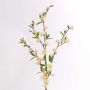 Decorative cherry blossom branch KATHRIN, flowering, white, 26"/65cm