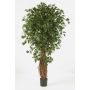 Artificial Ficus Benjamini LUCIUS, real stems, green, 4ft/120cm