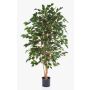 Artificial Ficus Benjamina THIAGO, natural trunks, green, 4ft/120cm