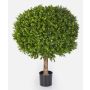 Artificial boxwood ball TOM, real trunk, 33"/85cm, Ø 28"/70cm