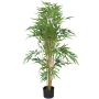 Plastic bamboo tree WANNING, real trunks, 120cm