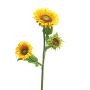 Artificial sunflower branch HELINYU, yellow, 85cm