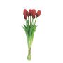 LONA fabric tulip bouquet, red and black, 45cm, Ø15cm