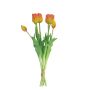 LONA fabric tulip bouquet, orange-yellow, 45cm, Ø15cm