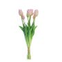 Fabric tulip bouquet LONA, pink, 18"/45cm, Ø5.9"/15cm