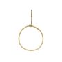 HELIJIA artificial metal ring for hanging, flocked, white, Ø15cm