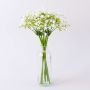 Fabric gypsophila bunch CECILIA, white, 12"/30cm, Ø6.7"/17cm
