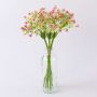 Fabric gypsophila bunch CECILIA, pink, 12"/30cm, Ø6.7"/17cm
