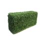 Decorative boxwood hedge FRITZ, metal frame, crossdoor, 20"x12"x3ft/50x30x100cm