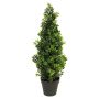 Artificial boxwood pyramid TOM, in a planter, 24"/60cm