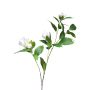 Artificial magnolia branch HUANER, white, 130 cm