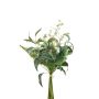 Artificial eucalyptus fern bunch ZIGU, with berries, green, 60cm