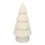 LOVRA decorative Christmas tree, terracotta, white, 20cm, Ø9.8cm