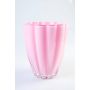 Small glass vase/table vase BEA, pink, 6.69"/17cm, Ø 5.51''/14cm