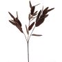 Plastic eucalyptus branch YUZIMO with seeds, burgundy, 80cm
