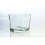 Big tea light holder KIM AIR made of glass, clear, 4.72"x4.72"x4.72"/12x12x12cm