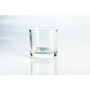Tea light holder, thick glass, JOHN AIR, clear, 3.15"/8cm, Ø 3.54"/9cm