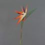Plastic strelitzia flower ZAMIRA, orange-purple, 3ft/95cm, 6.3"x12"/16x30cm