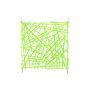 Room divider elements LUCIE, lines, green, set of 4, 12"/30cm