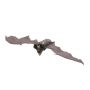 Halloween animal vampire bat VAMPY with eerie laugh / moving function, LEDs, 35"/90cm