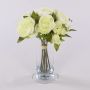 Artificial ranunculus bouquet TONIE, cream, 20 cm, Ø20 cm