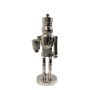 Decorative nutcracker figurine RUNAR, silver, 4.5"x4.3"x12"/11.5x11x30cm
