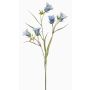 Artificial bellflower branch EMMELY, light blue, 26"/65cm