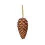 Hanging ornament Fir cone VINCENT, copper, glitter, 9"/23cm