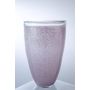 Vase / planter ALEXA, rose-coloured, handmade, 12.40"/31.5cm, Ø 8.46"/21.5cm