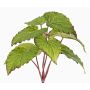 Decorative leaf begonia KATRICE for sticking, flame-retardant, green, 10"/25cm