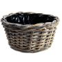 NICOLINA decorative wicker bowl, beige, 14cm, Ø30cm