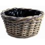 Decorative wicker bowl NICOLINA, beige, 5.5"/14cm, Ø12"/30cm