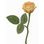Artificial rose GABI, peach-cream, 12"/30cm, Ø2.4"/6cm