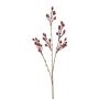 Artificial branch of dog rose FRIMTE with rose hips, burgundy red, 22"/55cm