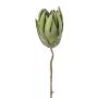 Artificial protea pin cushion LINDAR, green, 70cm