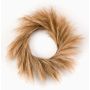 Artificial wreath of feather grass plumes ILIAD, beige, Ø24"/60cm