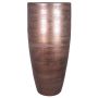 Large ceramic vase THORAN with grain pattern, copper, 90cm, Ø37cm