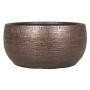 Ceramic bowl AGAPE with texture, copper, 5.5"/14cm, Ø11"/28cm