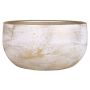 Ceramic flower bowl AETIOS, colour gradient, white-gold, 5.1"/13cm, Ø11"/28cm
