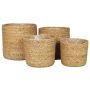 Seagrass basket AMPARO, 4 pieces, beige, 4.7"-7"/12-19cm, Ø5.1"-8"/13-20cm