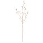 Fake snowberry branch WAKILIA with fruits, metallic rose gold, 3ft/100cm